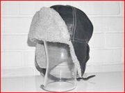 czapka uszatka  Artbursson Sweden 56 S  pilotka skórzana Aviator