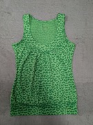 Zielony sportowy top bluzka koszulka sportowa w panterkę cętki Oxide 36