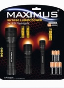 Latarka Maximus LED kpl 3szt  + 9 baterii Duracell – idealne do domu i auta
