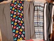 Getry  legginsy ocieplane dziewczęce roz 128  5 szt