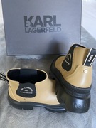 Skórzane botki Karl Lagerfeld roz 38