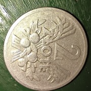 2 zł z 1958 roku moneta z wąską 8 w dacie