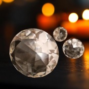 Figurki obciążniki do papieru szkło kryształowe diament glamour 3 szt kompl