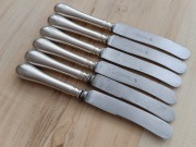 POSREBRZANE NOŻE ŚNIADANIOWE SOLINGEN NIEMCY MONOGRAM 20cm