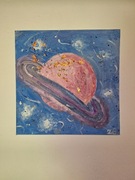 "Planeta Saturn" obraz