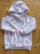 Nowa welurowa bluza jednorożce 80/86 cm 