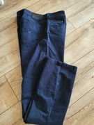 Spodnie męskie 40/34 klasyczne granat materiał jNowe Tailor pas102