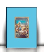 religijny obrazek stajenka, święty obrazek Boże Narodzenie