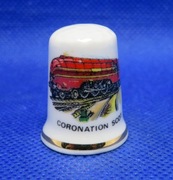 Naparstek Kolekcjonerski Porcelanowy  - Coronation Scot Lokomotywa 