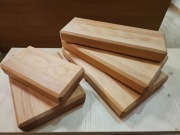 Zestaw 5 bukowych drewnianych desek do krojenia 4cm grubość olejnowane