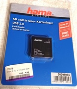 HAMA-czytnik kart USB SD,SDHC,miniSD,microSD,w opakowaniuHAMA-czytnik