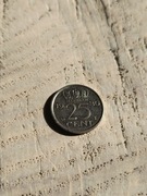 moneta 25 centów Holandia 1980 rok