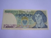 Polska PRL 1000 zł 1982 ser. HY UNC