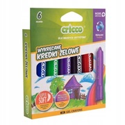 KREDKI ŻELOWE - PASTELOWE - WYKRĘCANE - 6 KOLORÓW - CRICCO