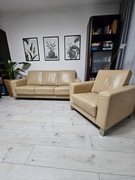 Komplet  KLER Kanapa rozkładana z funkcją spania + fotel 