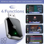 AIZEO CarPlay bezprzewodowy adapter iOS Android Apple Bluetooth WiFi