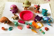 zestaw 10 figurek pet shop akcesoria kangur łóżeczko LPS Littlest Pet Shop