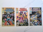 Transformers Komiksy The Movie Marvel 1986r. USA 3szt. KOMPLET