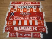 8x szalik Aberdeen FC - Szkocja, szal piłkarski, kibic, zestaw, kolekcja