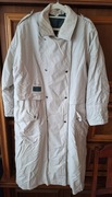 Płaszcz - Białay ( typu. pokrowiecna ) na guziki bez kaptura