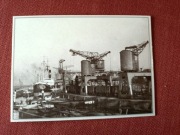 Port Szczecin lata 20-30 XX wieku. Reprint pocztówki