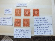 5szt. znaczki Mi 182 odcień Niemcy 1922r. CYFRY Rzesza DROŻSZE Luftpost