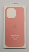 iPhone 15 Pro Silicone Case Etui MagSafe Pink Różowe Oryginał Nowe