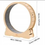 Bieżnia Dla Kota 108CM Kołowrotek Dla Kotów Drewniany Ćwiczenia Dla Kotów