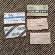 Stare żyletki 4 sztuki + opakowanie