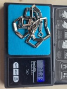 Srebrny łańcuch, gruby łańcuszek, naszyjnik