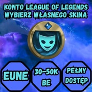 Konto z dowolnym skinem League of Legends Fresh EUNE 30-50K BE 30lvl