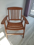 Dwa drewniane krzesła z lat 70