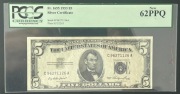 5 dolarów USA , 1953 Silver certificate 62 PPQ
