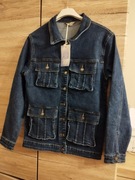 Kurtka jeansowa S ciemny jeans 