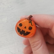 Broszka "Dynia", prezent, na urodziny, Halloween 