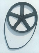 Koło pasowe z paskiem pralki Electrolx EWT0862TDW