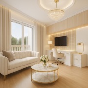 Projekt mieszkania domu z wizualizacja 3D kompletna aranżacja wnętrza 