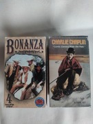 Kasety VHS 8 szt. - Bonanza, Chaplin. Stan bdb. 