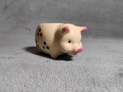 Oryginalny pojemnik na wykałaczki w kształcie świnki Pee Wee w kropki