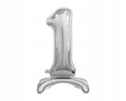 Balon foliowy STOJĄCY cyfra 1 ZŁOTY roczek 74cm