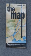 Mapa metro,koleje podmiejskie, inne połączenia NY 2002