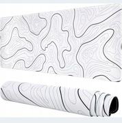 PODKŁADKA POD MYSZ TOPOGRAFICZNA DŁUGA 88 X 40 CM ANTYPOŚLIZGOWE OBSZYCIE