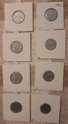 Zestaw monet 10gr szt.4, 20gr.szt.4 rożne roczniki
