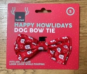 Muszka "S" do obroży świąteczna w Mikołaje dla psa NOWA