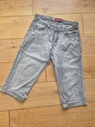 Spodenki bermudy męskie chłopięce jeansowe dżinsowe szare Blue Rebel 170