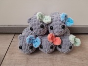 HIT na szydełku Sad hamster smutny chomik maskotka