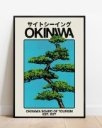 Plakat A3 42x30 Okinawa Nature Y2K do pokoju