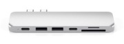 Satechi Pro Adapter aluminiowy Hub podwójne USB-C MacBook USB-A 4K HDMI SD