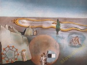 Salvador Dali 'Czas w czwartym wymiarze'