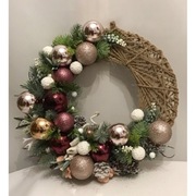 ŚWIĄTECZNY STROIK NA STÓŁ DRZWI BOŻE NARODZENIE